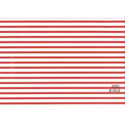 PAPEL REGALO ROLLO 31 SETIMPRES ESTUCADO BANDAS BLANCO/ROJO E54R PACK 2U