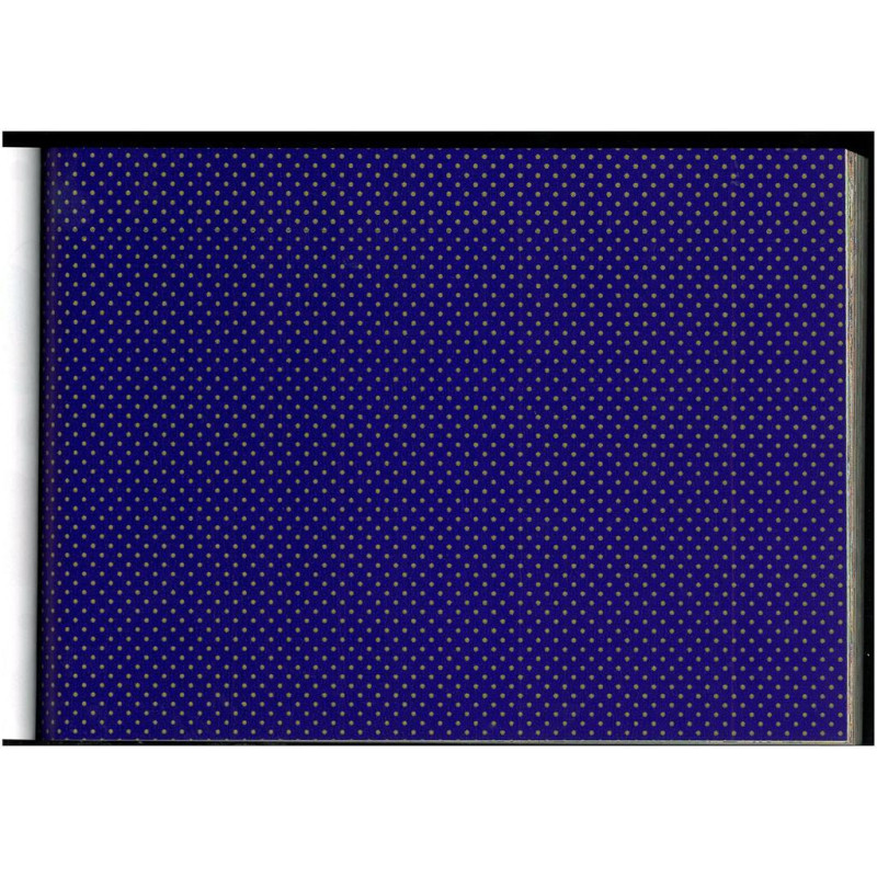 PAPEL REGALO ROLLO 31 SETIMPRES PACK 2U ESTUCADO PUNTOS ORO FONDO AZUL E58AZ