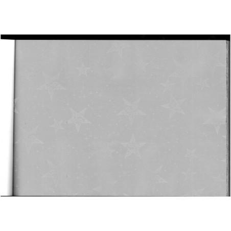 PAPEL REGALO ROLLO 31 SETIMPRES PACK 2U ESTUCADO ESTRELLAS BLANCO FONDO PLATA E59P