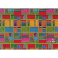 PAPEL REGALO ROLLO 31 SETIMPRES PACK 2U ESTUCADO CUADROS COLORES E60R