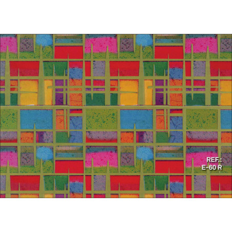 PAPEL REGALO ROLLO 31 SETIMPRES PACK 2U ESTUCADO CUADROS COLORES E60R