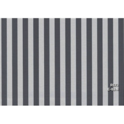 PAPEL REGALO ROLLO 31 SETIMPRES PACK 2U ESTUCADO RAYAS NEGRO FONDO GRIS E63N