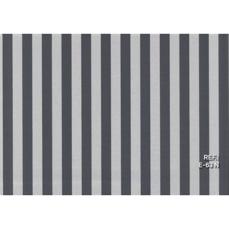 PAPEL REGALO ROLLO 31 SETIMPRES PACK 2U ESTUCADO RAYAS NEGRO FONDO GRIS E63N