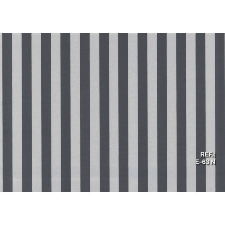 PAPEL REGALO ROLLO 31 SETIMPRES PACK 2U ESTUCADO RAYAS NEGRO FONDO GRIS E63N