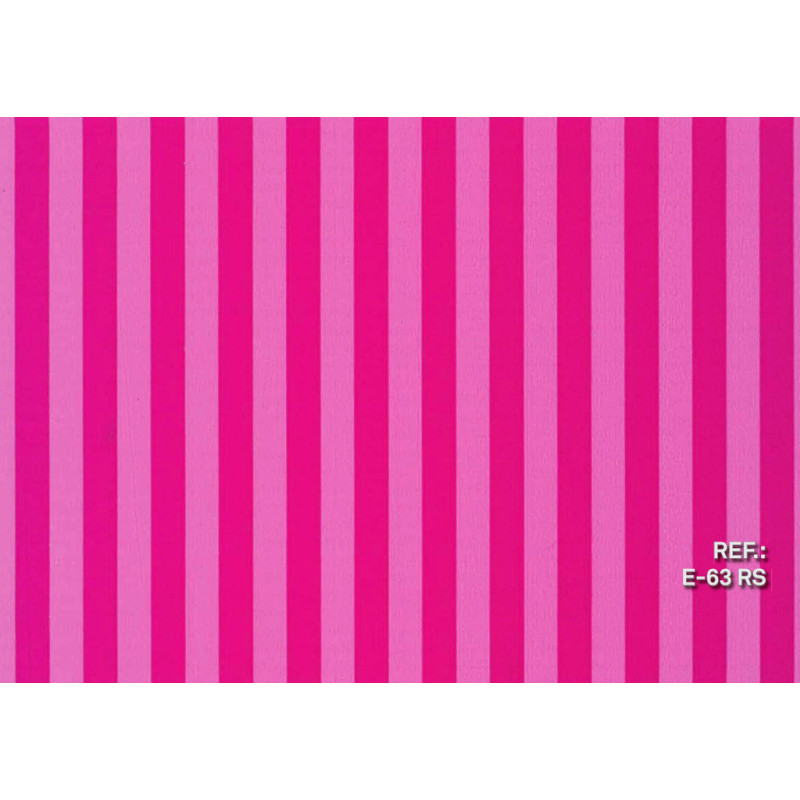 PAPEL REGALO ROLLO 31 SETIMPRES PACK 2U ESTUCADO RAYAS FUCSIA FONDO ROSA E63RS