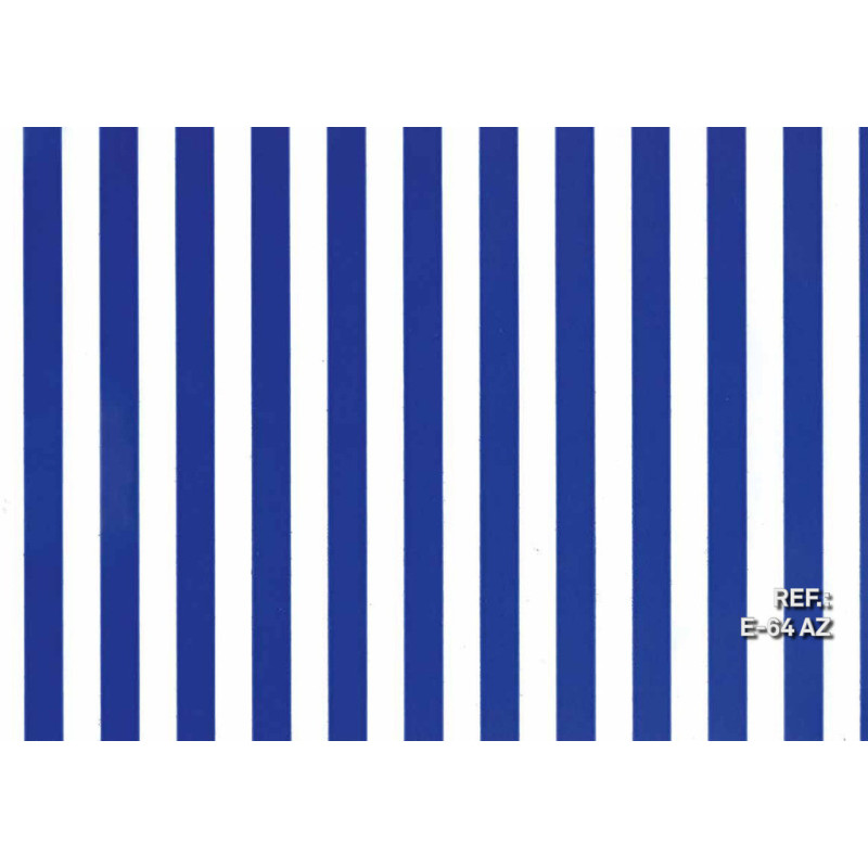 PAPEL REGALO ROLLO 31 SETIMPRES ESTUCADO BANDAS AZUL/BLANCO E64AZ PACK 2U