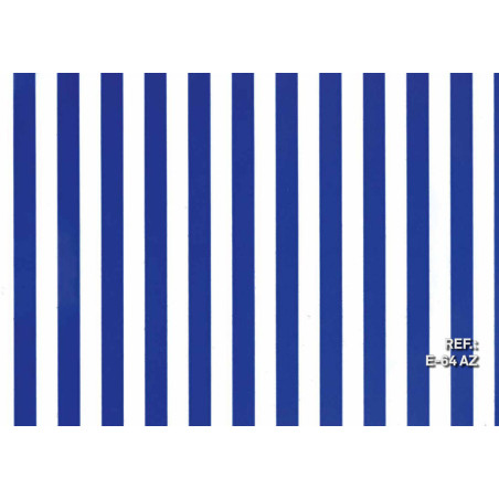 PAPEL REGALO ROLLO 31 SETIMPRES ESTUCADO BANDAS AZUL/BLANCO E64AZ PACK 2U