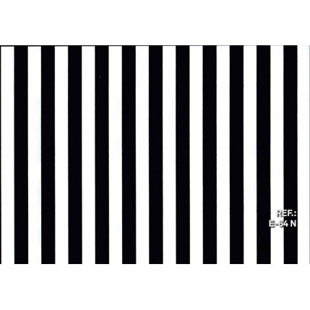 PAPEL REGALO ROLLO 31 SETIMPRES ESTUCADO BANDAS NEGRO/BLANCO E64N PACK 2U