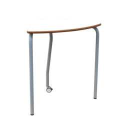 MESA  FORMA  MOD.E180 TUBO ACERO PINTADO GRIS TAPA LAMINADO TAGAR  ABATIBLE PARA APILAR CON RUEDA