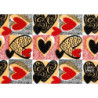 PAPEL REGALO ROLLO 31 SETIMPRES ESTUCADO CORAZONES ROJO E65R PACK 2U