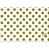 PAPEL REGALO ROLLO 31 SETIMPRES ESTUCADO PUNTOS ORO FONDO BLANCO E66OR PACK 2U
