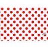 PAPEL REGALO ROLLO 31 SETIMPRES ESTUCADO PUNTOS ROJO FONDO BLANCO E66R PACK 2U