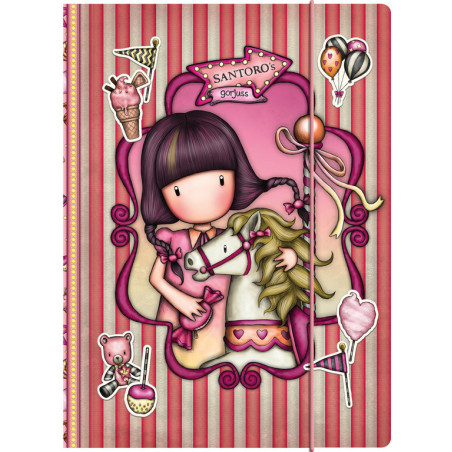 CARPETA FOLIO 3 SOLAPAS GORJUSS GORJUSS™ FAIRGROUND "CAROUSEL" SAFTA23 ENERO 812GJ13