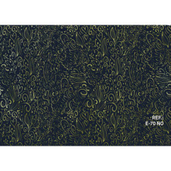 PAPEL REGALO ROLLO 31 SETIMPRES ESTUCADO CORAZONES ORO FONDO NEGRO E70NO PACK 2U