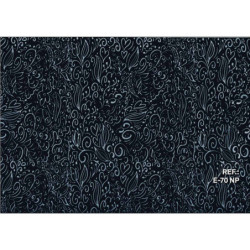PAPEL REGALO ROLLO 31 SETIMPRES ESTUCADO CORAZONES PLATA FONDO NEGRO E70NP PACK 2U