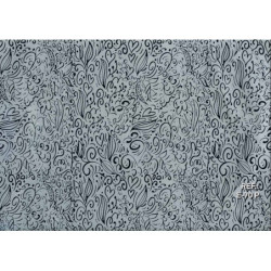 PAPEL REGALO ROLLO 31 SETIMPRES ESTUCADO CORAZONES NEGRO FONDO PLATA E70P PACK 2U