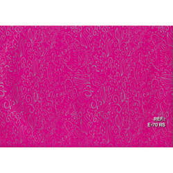 PAPEL REGALO ROLLO 31 SETIMPRES ESTUCADO CORAZONES PLATA FONDO FUCSIA E70RS PACK 2U