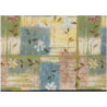 PAPEL REGALO ROLLO 31 SETIMPRES PACK 2U ESTUCADO CUADROS FLORES E14AZ