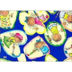 PAPEL REGALO ROLLO 31 SETIMPRES PACK 2U ESTUCADO INFANTIL PINTORES AZUL I10AZ