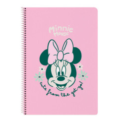 LIBRETA FOLIO 80 H. TAPAS DURAS MINNIE MOUSE "MINTY" SAFTA26 512612066 31X21,5 UNIDAD