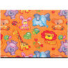 PAPEL REGALO ROLLO 31 SETIMPRES PACK 2U ESTUCADO INFANTIL ANIMALES NARANJA I1NR