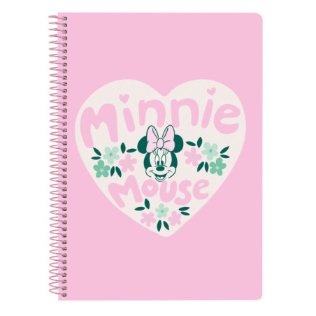 LIBRETA CUARTO 80 H. TAPAS DURAS MINNIE MOUSE "MINTY" SAFTA26 512612065 22X15,5 UNIDAD