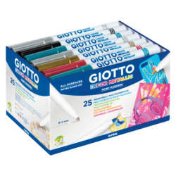MARCD.ES DECOR METALIC SCHOOL PACK CJ.24u. GIOTTO