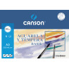 PAPEL CANSON BASIK MINIPACK 370G ACUARELA A-3 6H C 200 402 393