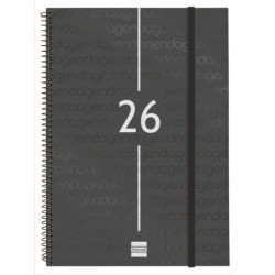 AGENDA YEAR E40 SVV 2026 NEGRO+ FINOCAM26 742046026 217 X 14 X 297 MM