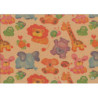 PAPEL REGALO ROLLO 31 SETIMPRES PACK 2U INFANTIL KRAFT SAFARI IK1R