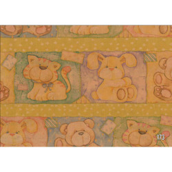 PAPEL REGALO ROLLO 31 SETIMPRES PACK 2U INFANTIL KRAFT ANIMALES ORO IK4OR