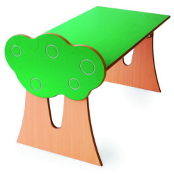 MESA INFANTIL MOD.D127 PATAS HAYA ARBOL TAPA LAMINADO 120X60 ALT.60 TAGAR