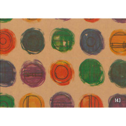 PAPEL REGALO ROLLO 31 SETIMPRES PACK 2U KRAFT CIRCULOS COLORES K18R