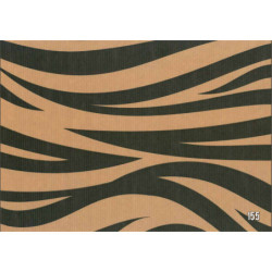 PAPEL REGALO ROLLO 31 SETIMPRES PACK 2U KRAFT CEBRA NEGRO K30N