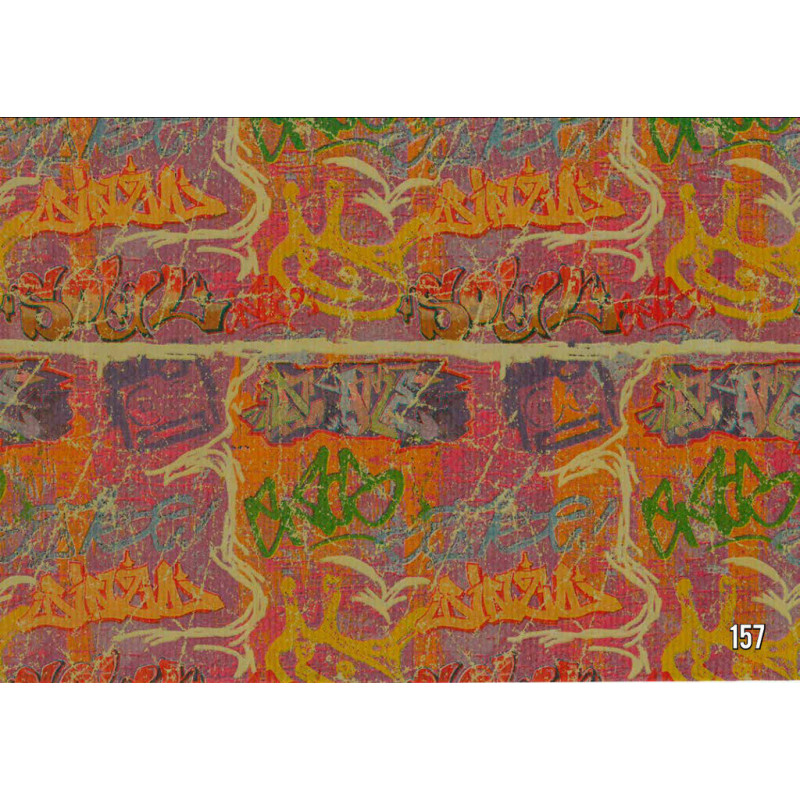 PAPEL REGALO ROLLO 31 SETIMPRES PACK 2U KRAFT GRAFFITI K33R