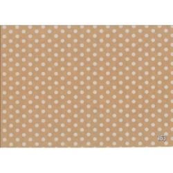 PAPEL REGALO ROLLO 31 SETIMPRES PACK 2U KRAFT PUNTOS BLANCO K37B