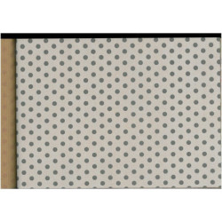 PAPEL REGALO ROLLO 31 SETIMPRES PACK 2U KRAFT BLANCO PUNTOS GRIS K37G
