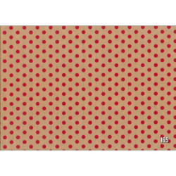 PAPEL REGALO ROLLO 31 SETIMPRES PACK 2U KRAFT PUNTOS ROJO K37R