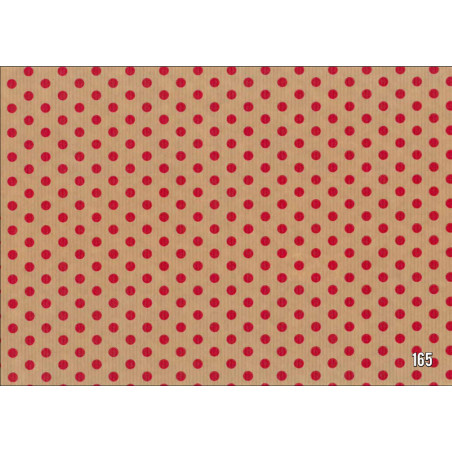 PAPEL REGALO ROLLO 31 SETIMPRES PACK 2U KRAFT PUNTOS ROJO K37R