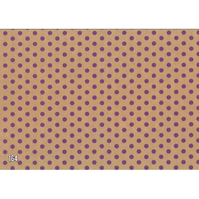 PAPEL REGALO ROLLO 31 SETIMPRES PACK 2U KRAFT PUNTOS VIOLETA K37VL