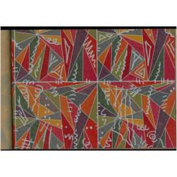 PAPEL REGALO ROLLO 31 SETIMPRES PACK 2U KRAFT TRIANGULOS ROJO K41R