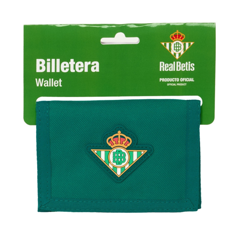 BILLETERA CON CABECERA RESISTENTE AGUA REAL BETIS BALOMPIE SAFTA26 812566036 9,5X12,5 UNIDAD