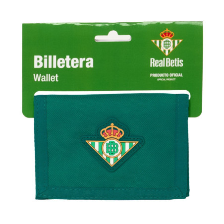 BILLETERA CON CABECERA RESISTENTE AGUA REAL BETIS BALOMPIE SAFTA26 812566036 9,5X12,5 UNIDAD