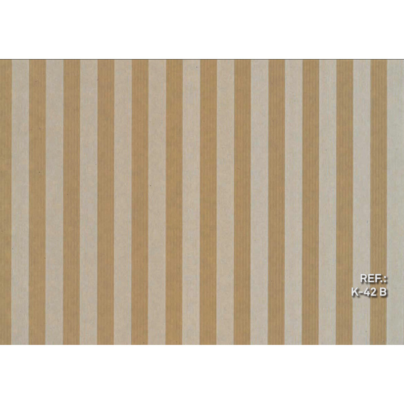 PAPEL REGALO ROLLO 31 SETIMPRES PACK 2U KRAFT RAYAS BLANCO K42B