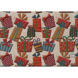 PAPEL REGALO ROLLO 31 SETIMPRES PACK 2U KRAFT REGALITOS BLANCO K43B