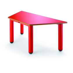 MESA PARVULARIO MOD.405 MADERA PATAS POLIPROPILENO COLOR TRAPEZOIDAL A46CM 110X55X55 TAGAR