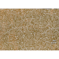 PAPEL REGALO ROLLO 31 SETIMPRES KRAFT ESPIRALES BLANCO K47B PACK 2U