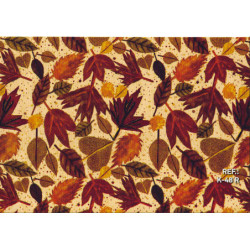 PAPEL REGALO ROLLO 31 SETIMPRES KRAFT HOJAS ROJO K48R PACK 2U