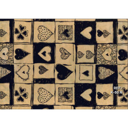 PAPEL REGALO ROLLO 31 SETIMPRES KRAFT CORAZONES NEGRO K50N PACK 2U