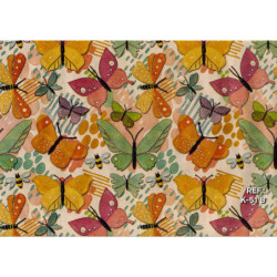 PAPEL REGALO ROLLO 31 SETIMPRES KRAFT MARIPOSAS BLANCO K51B PACK 2U
